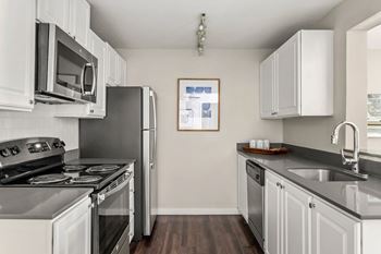 Stainless steel appliance packages in select apartment homes