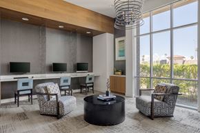 Tempe apartment for rent - A conference room with a long table and chairs.