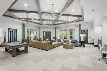 Luxurious club room w/ billiards