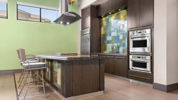 Gourmet-style presentation kitchen