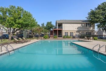 Sparkling swimming pool