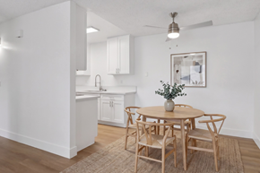 El Cajon apartment for rent - A dining area with a round table and chairs.