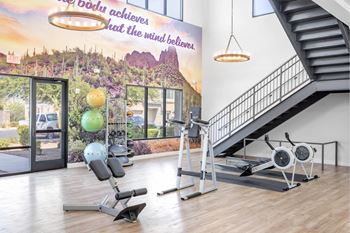 State-of-the-art 2-story fitness center w/ yoga studio & monthly classes by epic fitness