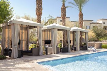 Private poolside cabanas w/ wifi & speakers
