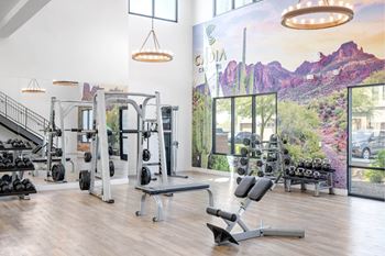 State-of-the-art 2-story fitness center w/ yoga studio & monthly classes by epic fitness