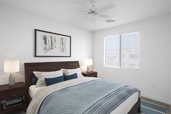 Ceiling fans in select units