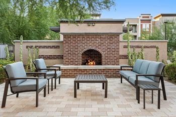 Outdoor lounge space w/ bonfire pits & bbq grills