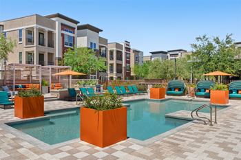 Resort-style swimming pool