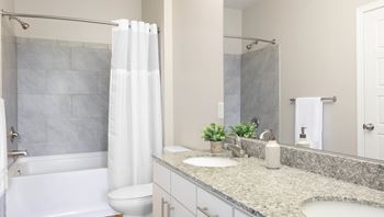 Granite countertops in kitchen & bathrooms