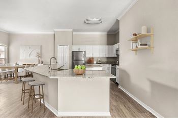 Gourmet kitchen w/ breakfast room or breakfast bar