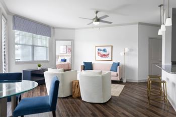 Modern wood-style plank flooring