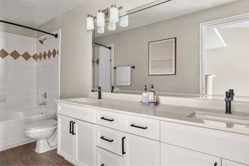 Expansive bathrooms w/ double sink vanities*