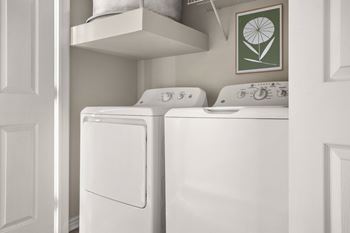 Full-size washer & dryer included*