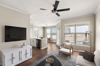 Ceiling fans in living rooms & bedrooms