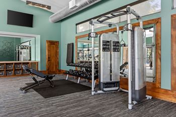 24-Hour fitness center w/ technogym equipment