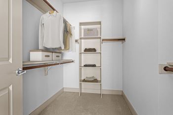 Abundant closet space