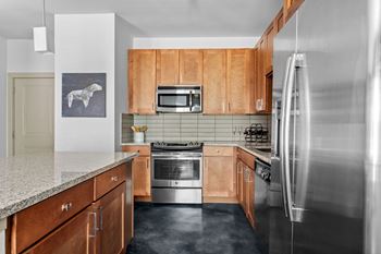 Stained concrete flooring