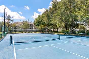 Two pickleball courts