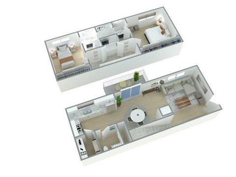 Floor plan for 2 beds, 1.5 baths, 1160 sqft