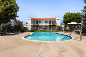 Escondido apartment for rent - A swimming pool in front of a house.