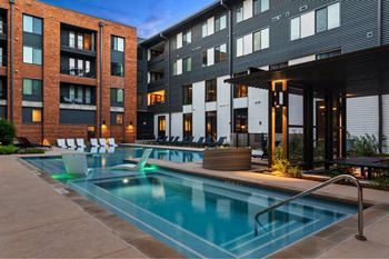 Two pool courtyards (one in each building)