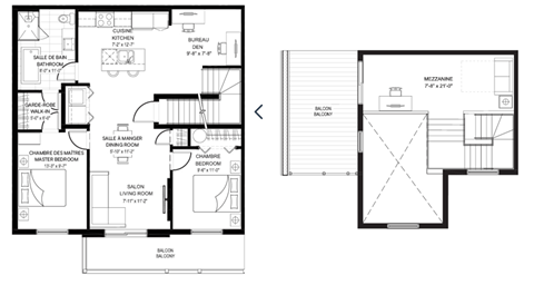 Floor plan for 3 beds, 1 bath