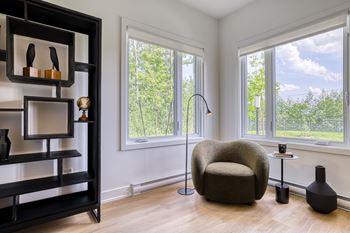 Generous fenestration