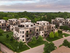 Gatineau apartment for rent - Apartment complex with multiple buildings and greenery.