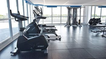 Fitness center with cardio and strength equipment