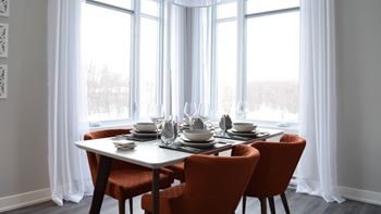 Generous fenestration