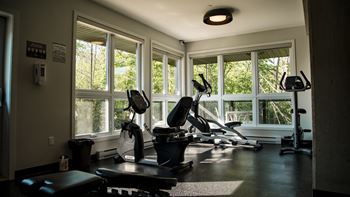 Fitness center with cardio and exercise equipment