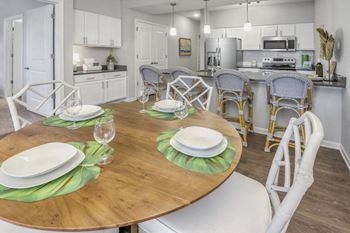 Upscale finishes, including quartz stone and granite countertops
