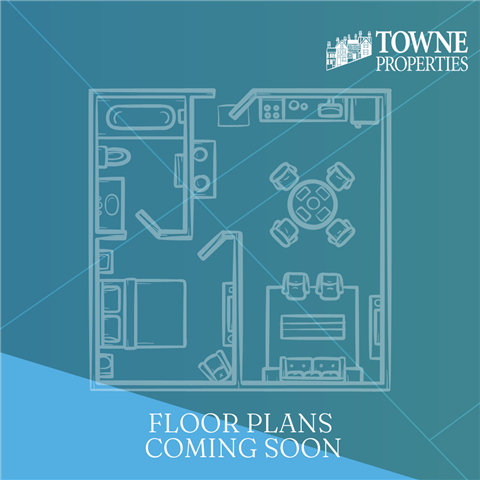 Floor plan for 1 bed, 1 bath, 700 sqft