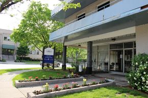 Hamilton apartment for rent - A building with a sign that says "Terrace" in front of it.