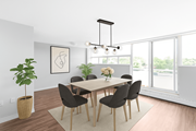 Dundas apartment for rent - A dining room with a table and chairs.