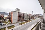 Hamilton apartment for rent - A view of a city from a balcony.