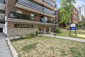 Hamilton apartment for rent - The image shows a building with the word "LEBARON" on it.