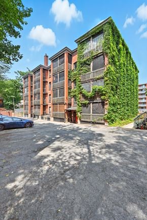 Hamilton apartment for rent - A building with a green vine on the side.