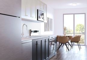 Kitchener apartment for rent - Kitchen with a Dining table at The Maverick Apartments, Kitchener, Ontario