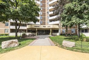 Hamilton apartment for rent - The front of a building with the number 760 on it.