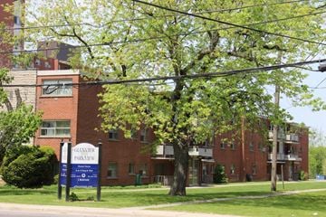 Stoney Creek apartment for rent - A sign in front of a building that says Glenview Parkview.
