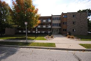 Hamilton apartment for rent - A building with a no parking sign in front of it.