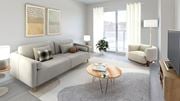 Kitchener apartment for rent - Living Area With TV at Sylk Towers, Ontario, N2A 1B1