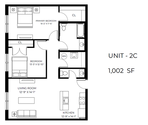 Floor plan for studio