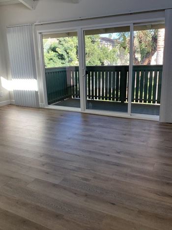 Living area with balcony