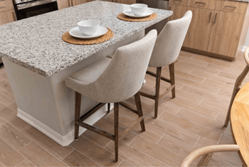 Ceramic tile flooring