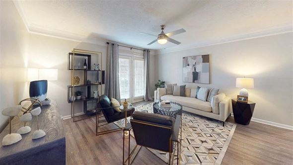 Atlanta apartment for rent - Modern Living Room at Vinings RiverVue, Atlanta, 30339