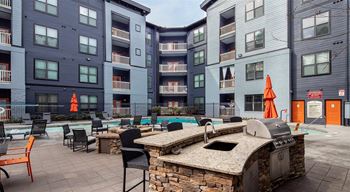 Outdoor grill and patio