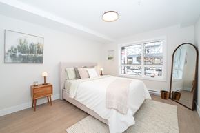 Victoria apartment for rent - Bedroom with a Nightstand at Woodland Place Apartments, British Columbia, L4H 3P6