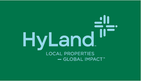 Prince George apartment for rent - A green banner with the text "HyLand" and a logo, followed by the phrases "LOCAL PROPERTIES" and "GLOBAL IMPACT".